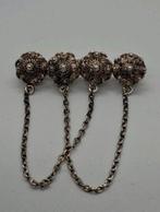 Antieke zilveren Zeeuwse broche, Sieraden, Tassen en Uiterlijk, Antieke sieraden, Ophalen of Verzenden, Zilver, Broche