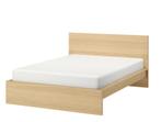 Malm Bed (IKEA), 160 cm, Gebruikt, Wit, Hout