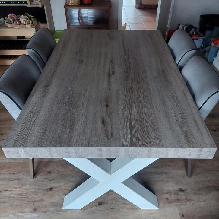 Eettafel 102x164 cm. Hoogte 78 cm, Huis en Inrichting, Tafels | Eettafels, Gebruikt, 50 tot 100 cm, 150 tot 200 cm, Vier personen