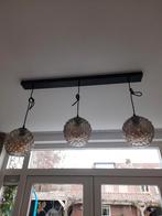 Hanglamp met 3 glazen kappen, Ophalen, Gebruikt, Glas, Modern