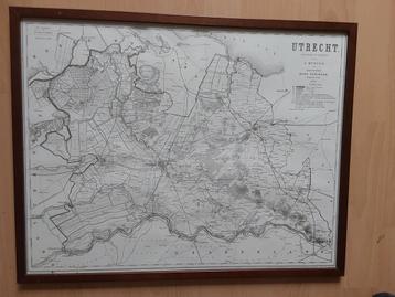 Oude Kaart Provincie Utrecht - 1879 beschikbaar voor biedingen