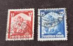 Deutsches Reich 1935 Saarabstimmung Mi 567 en 568 Gebruikt, Verzenden, Duitse Keizerrijk, Gestempeld