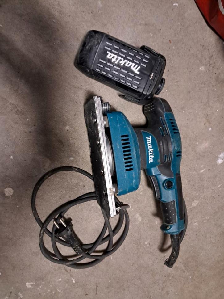 Makita Vlakschuurmachine - Gebruikt, Doe-het-zelf en Verbouw, Gereedschap | Schuurmachines, Gebruikt, Vlakschuurmachine, Minder dan 600 watt