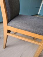 5 Eiken houten eetkamer stoelen. T.e.a.b., Ophalen, Hout, Gebruikt, Grijs
