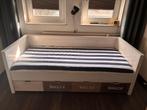 Bopita Wood Houten bedbank 90x200 met matrassen, Ophalen, Gebruikt, 90 cm, Eenpersoons