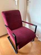 H&H Fauteuil stoel bordeaux rood, Ophalen, Nieuw, 75 tot 100 cm, 50 tot 75 cm