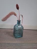 Vaasje mer kunstbloemen, Ophalen of Verzenden, Zo goed als nieuw, Glas, Minder dan 50 cm