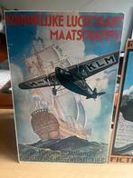 Twee vintage klm Schiphol fokker Jan wijga posters, Verzamelen, Luchtvaart en Vliegtuigspotten, Gebruikt, Ophalen of Verzenden