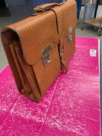 Ouderwetse boekentas, 30 tot 40 cm, Bruin, Aktetas of Boekentas, Nieuw