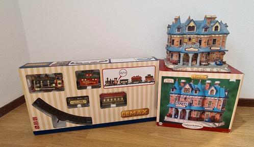 Lemax Treinset & Big River Station, Hobby en Vrije tijd, Modeltreinen | H0, Zo goed als nieuw, Treinset, Overige merken, Ophalen of Verzenden