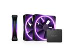 NZXT F120 RGB DUAL Zwart - 10 Fans + RGB Hubs (Nieuw), Ophalen, Zo goed als nieuw