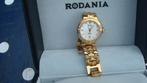 Goudkleurig damesuurwerk, Merk RODANIA Worldstar, Overige merken, Staal, Polshorloge, Ophalen of Verzenden