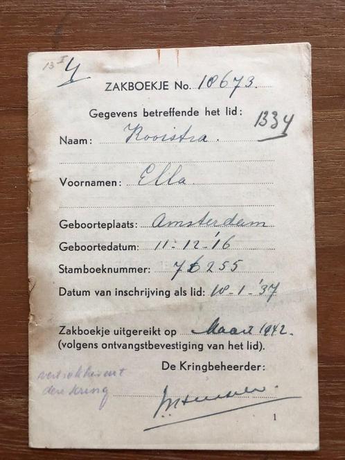 NSB Zakboekje (zonder omslag) van een lid van de Jeugdstorm., Verzamelen, Militaria | Tweede Wereldoorlog, Boek of Tijdschrift