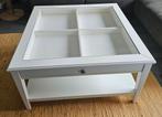 Salontafel Liatorp Ikea wit glazen bovenkant, Ophalen, Gebruikt, 50 tot 100 cm, Glas