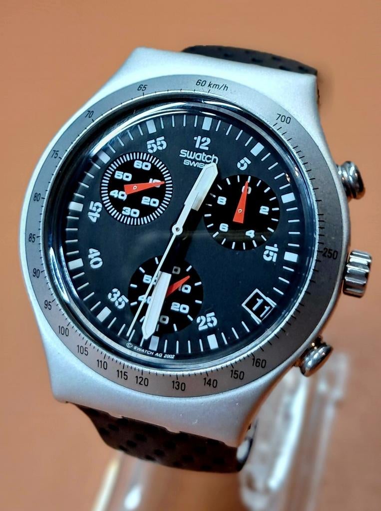 VERKOCHT. Swatch Irony Chronograaf - Zo goed als nieuw!, Ophalen of Verzenden, Zo goed als nieuw