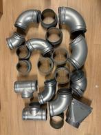 Meerdere spiro hulpstukken 125/150/180mm, Overige materialen, Bochten, Gebruikt, Ophalen of Verzenden
