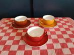 Vintage Kopjes en Schotels - Set van 3, Huis en Inrichting, Keuken | Servies, Ophalen of Verzenden, Zo goed als nieuw, Overige stijlen