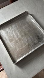 Nieuw Colmore plate dienblad vierkant raw nickle aluminium, Ophalen of Verzenden, Zo goed als nieuw, Vierkant, Metaal