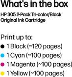 HP 305 - Inkcartridge - Kleur en Zwart - GRATIS VERZENDING, Verzenden, Nieuw, Cartridge, Hp