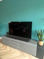 Tv meubel Ikea Besta hoogglans grijz, Huis en Inrichting, Kasten | Televisiemeubels, Ophalen, 150 tot 200 cm, Zo goed als nieuw