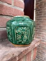 Antieke Chinese gemberpot groen geglazuurd, Antiek en Kunst, Ophalen of Verzenden