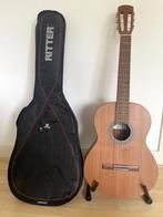 Gitaar laqant + tas + gitaar statief + capo + plectrum, Ophalen, Zo goed als nieuw, Klassieke of Spaanse gitaar, Met koffer