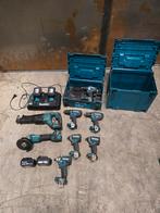 Makita 18V set met accu's en lader, Gebruikt, ., Makita, Ophalen of Verzenden