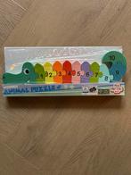 Houten dierenpuzzel met cijfers, 10 tot 50 stukjes, Nieuw, Ophalen of Verzenden, Van hout
