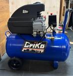 criko blauwe compressor, Doe-het-zelf en Verbouw, Compressors, 25 tot 100 liter, Ophalen, Zo goed als nieuw, 6 tot 10 bar