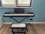 Casio Privia PX-150 elektrische piano + standaard en kruk, Muziek en Instrumenten, Piano's, Ophalen, Gebruikt, Zwart, Piano