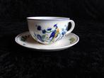 Villeroy & Boch Phoenix Blau, theekop en schotel, W. Germany, Gebruikt, Ophalen of Verzenden, Overige stijlen, Kop(pen) en/of Schotel(s)