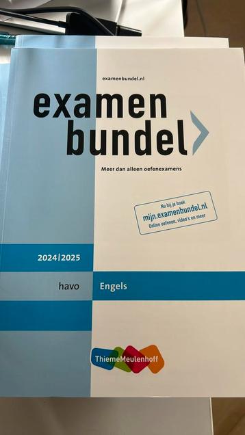 Examen bundel 2024/2025 ENGELS HAVO beschikbaar voor biedingen