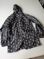 Regenjas Hema zwart met druppel motief. Kinder Maat 146/152, Ophalen, Gebruikt, Regenjas