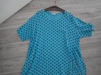 Blauwe stippen tuniek maat 46 zgan, Blauw, Maat 46/48 (XL) of groter, Ophalen of Verzenden, Zo goed als nieuw