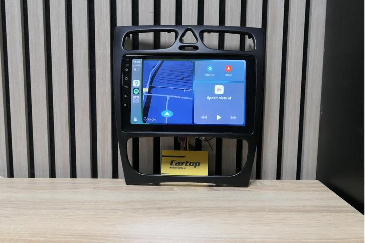 Mercedes W203 Android Navigatie 9 Inch CarPlay 2000-2004, Auto diversen, Autoradio's, Zo goed als nieuw, Ophalen of Verzenden