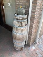 Ornament op regenton wijnvat, Tuin en Terras, Regentonnen, 150 liter of meer, Ophalen, Zo goed als nieuw, Hout