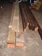 dikke zware  houten balken    64 meter, Doe-het-zelf en Verbouw, Hout en Planken, Ophalen, Gebruikt, Balk, Vuren