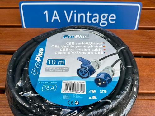 Stroom kabel 10 meter 2x CEE verlengkabel 16 A, Caravans en Kamperen, Camper-accessoires, Zo goed als nieuw, Ophalen of Verzenden