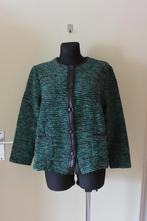 Frank Walder tweed jasje 46 donker groen/ zwart, Zwart, Maat 46/48 (XL) of groter, Ophalen of Verzenden, Jasje