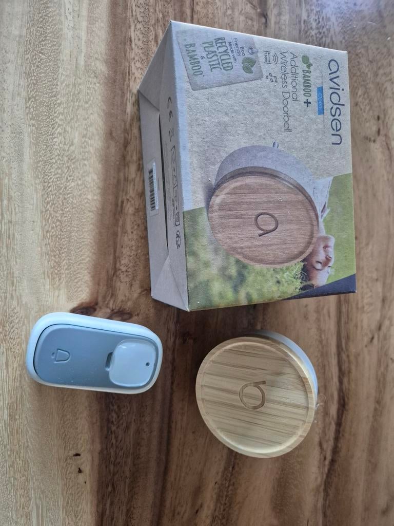 Avidsen Bamboo+ Draadloze Deurbel met Extra Station, Ophalen of Verzenden, Zo goed als nieuw, Draadloos