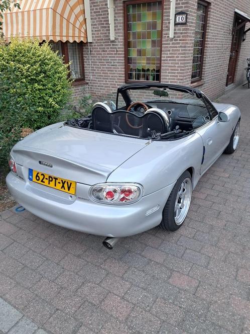 Mazda MX-5 1.6 I 1998 Grijs, Auto's, Mazda, Particulier, MX-5, Benzine, Cabriolet, Handgeschakeld, Geïmporteerd, Zilver of Grijs