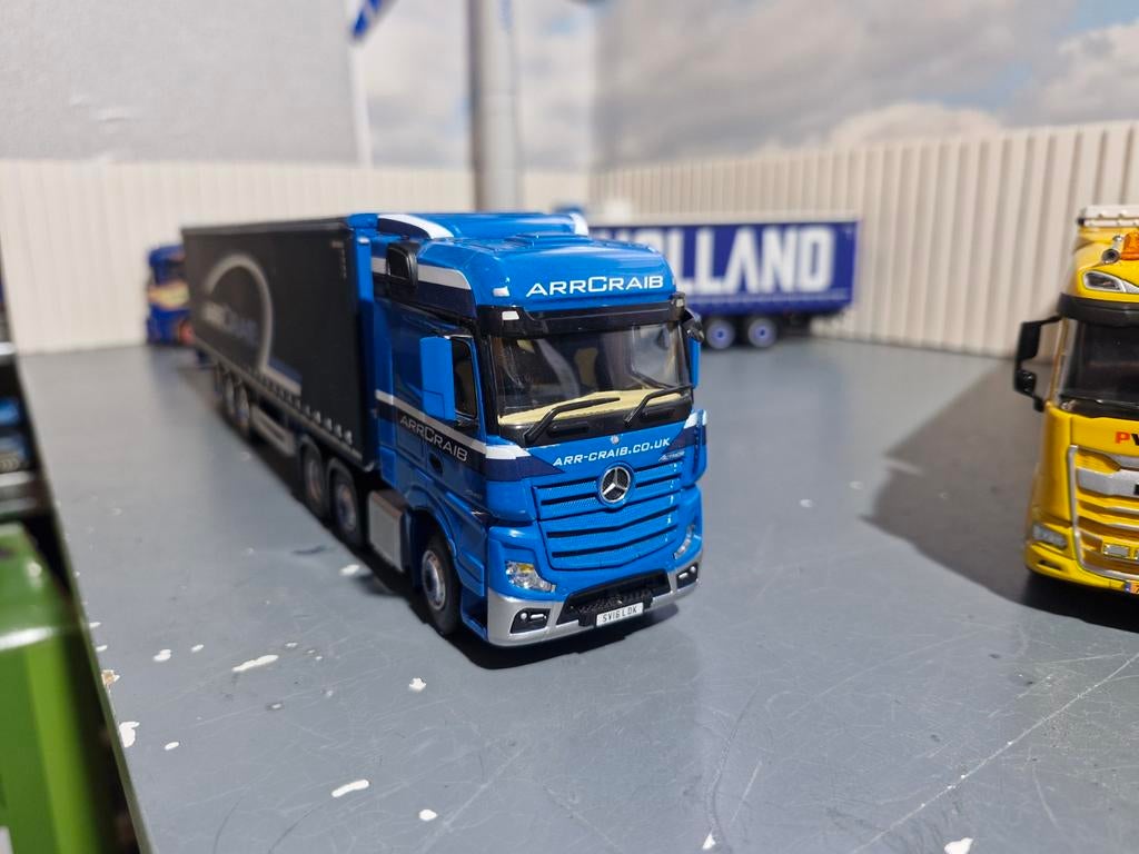 Mercedes actros 6x2 twin steer met huiftrailer wsi, Ophalen of Verzenden, Zo goed als nieuw, Bus of Vrachtwagen, Wsi