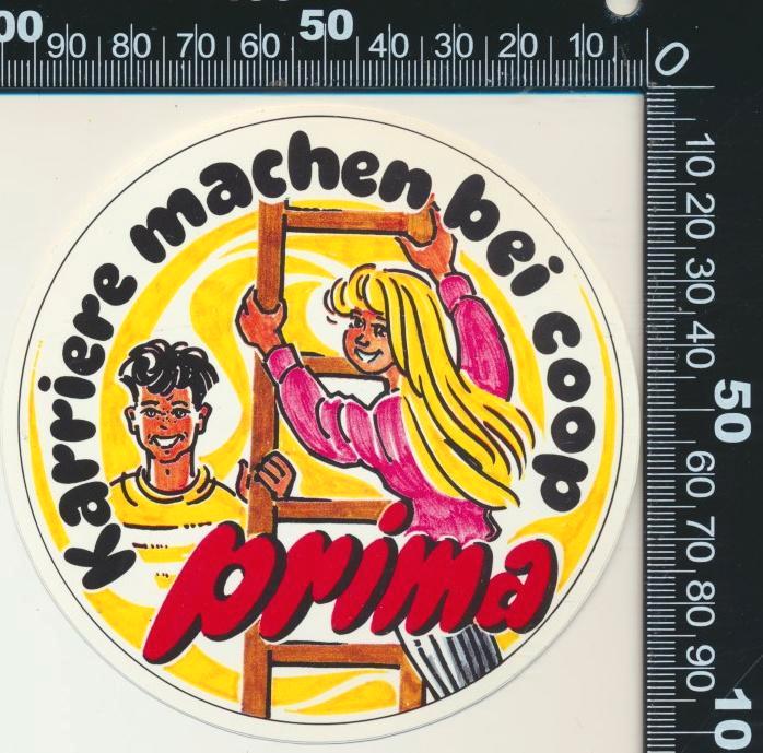 Sticker: Coop - Kariere machen, Verzamelen, Stickers, Zo goed als nieuw, Bedrijf of Vereniging, Ophalen of Verzenden