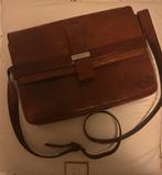 Fred de la Bretonière Leren Schouder Tas, Ophalen, Zo goed als nieuw, Bruin