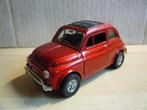 Fiat 500L rood metallic oude versie Politoys-M 559 1:25, Hobby en Vrije tijd, Modelauto's | 1:24, Ophalen of Verzenden, Gebruikt