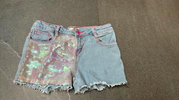 BILLIEBLUSH | Leuke jeansshort | Maat: 134-140 beschikbaar voor biedingen