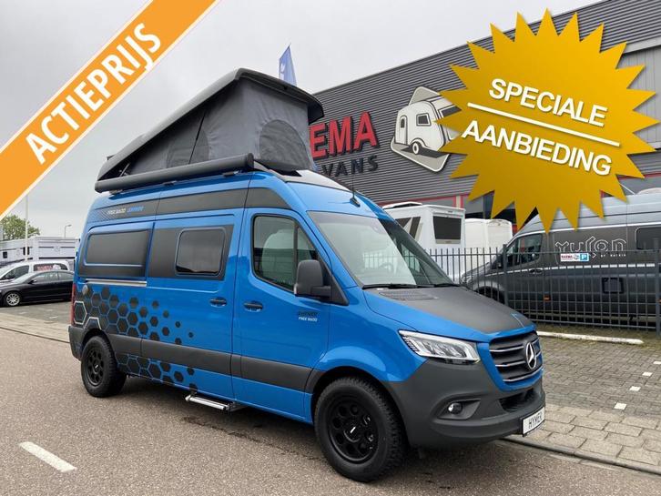Hymer Free S 600 Offroad slaapdak Mercedes Crossover, Caravans en Kamperen, Campers, Bedrijf, tot en met 4, Buscamper of Camperbus