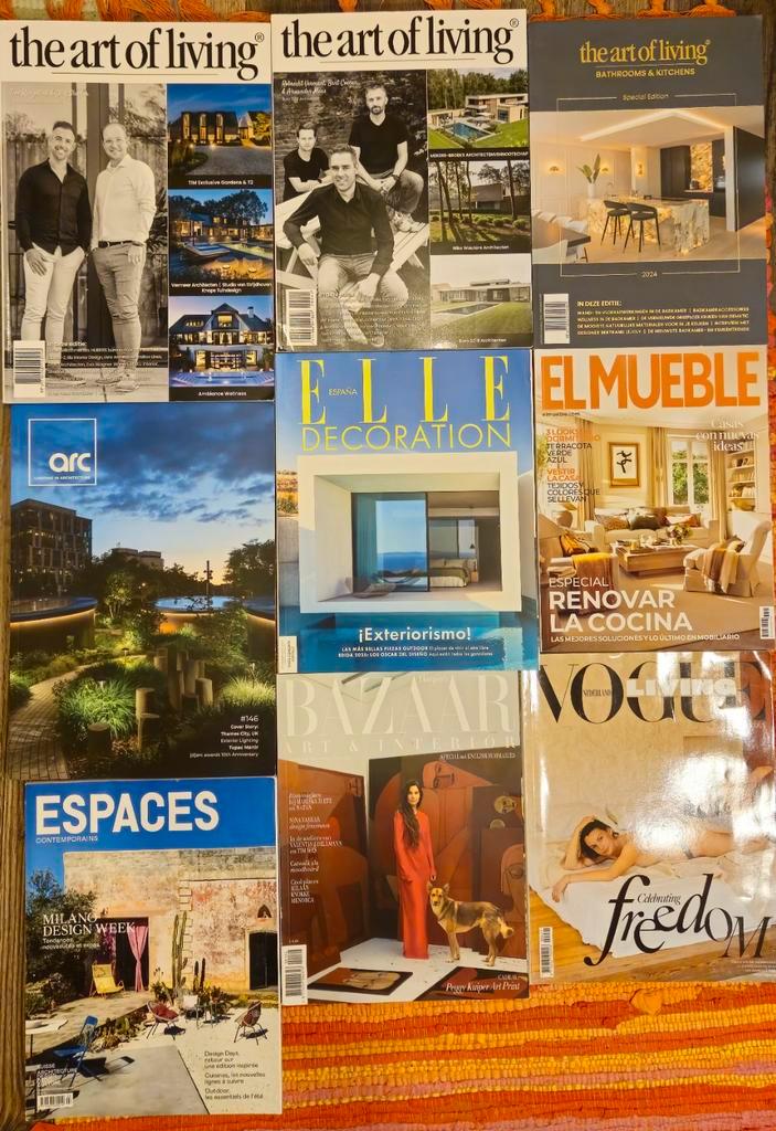 Interieur collectie tijdschriften 9 nummers set, Boeken, Tijdschriften en Kranten, Nieuw, Overige typen, Ophalen of Verzenden