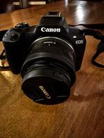 Canon R50 + RF 50mm & 18-45mm + Extra's (Nieuwstaat), Ophalen of Verzenden, Zo goed als nieuw, Canon