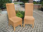 € 25 voor 2 PRIMA * stoelen * Lloyd Loom * dier & rookvrij *, Huis en Inrichting, Stoelen, Ophalen, Riet of Rotan, Twee, Bruin